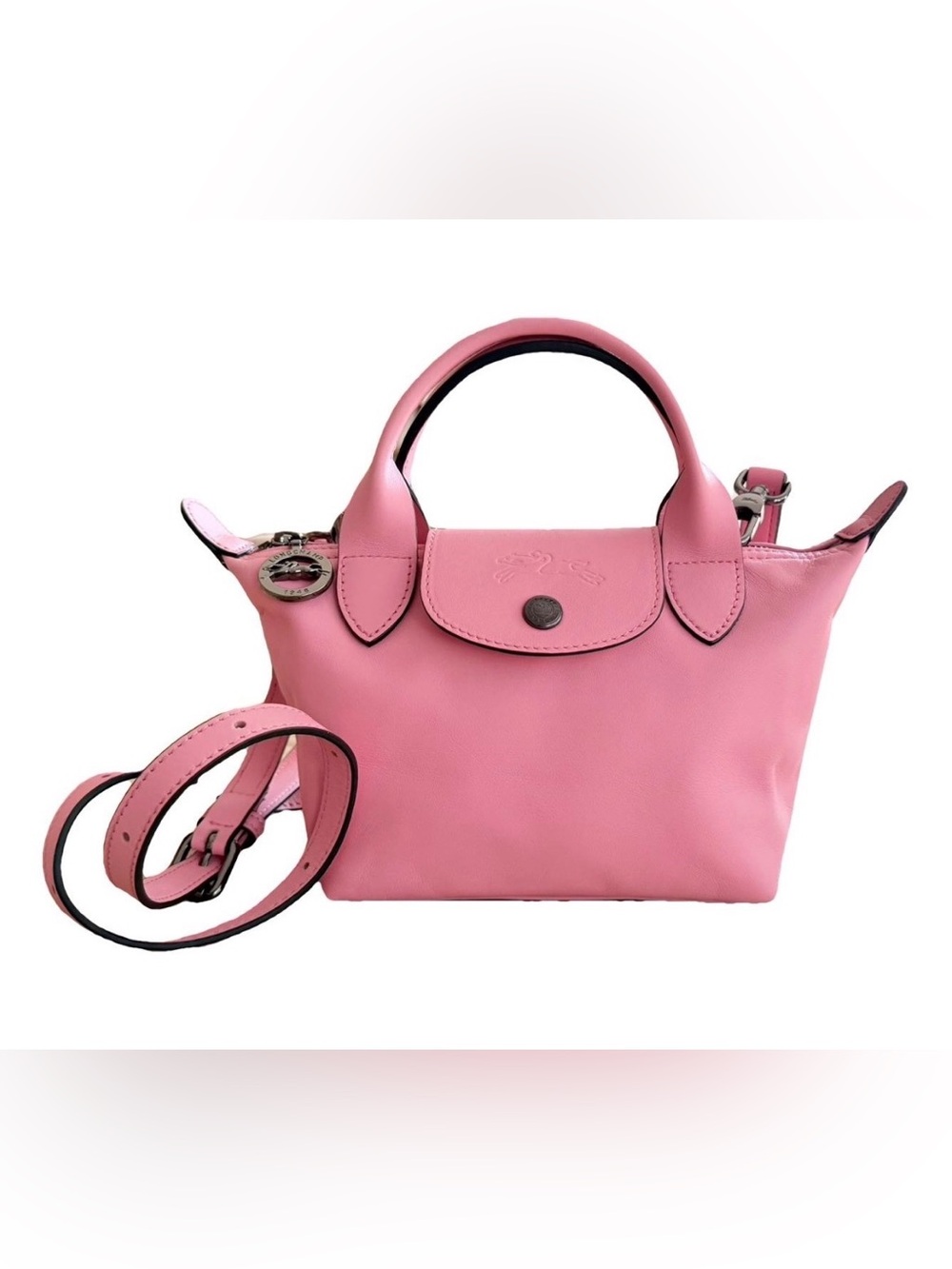 Longchamp Pink Mini Top-Handle Crossbody Bag